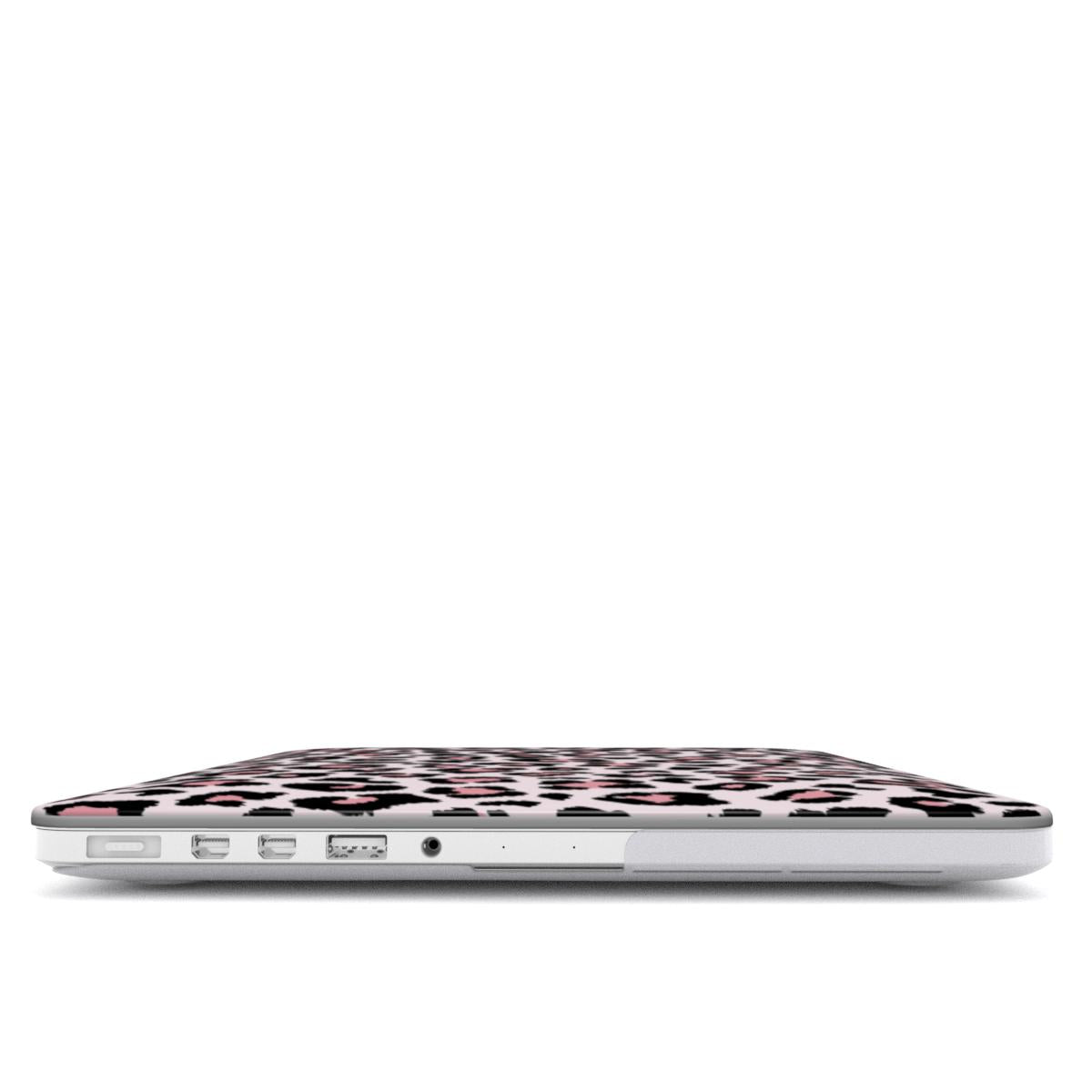 Leopard print pink MacBook Case