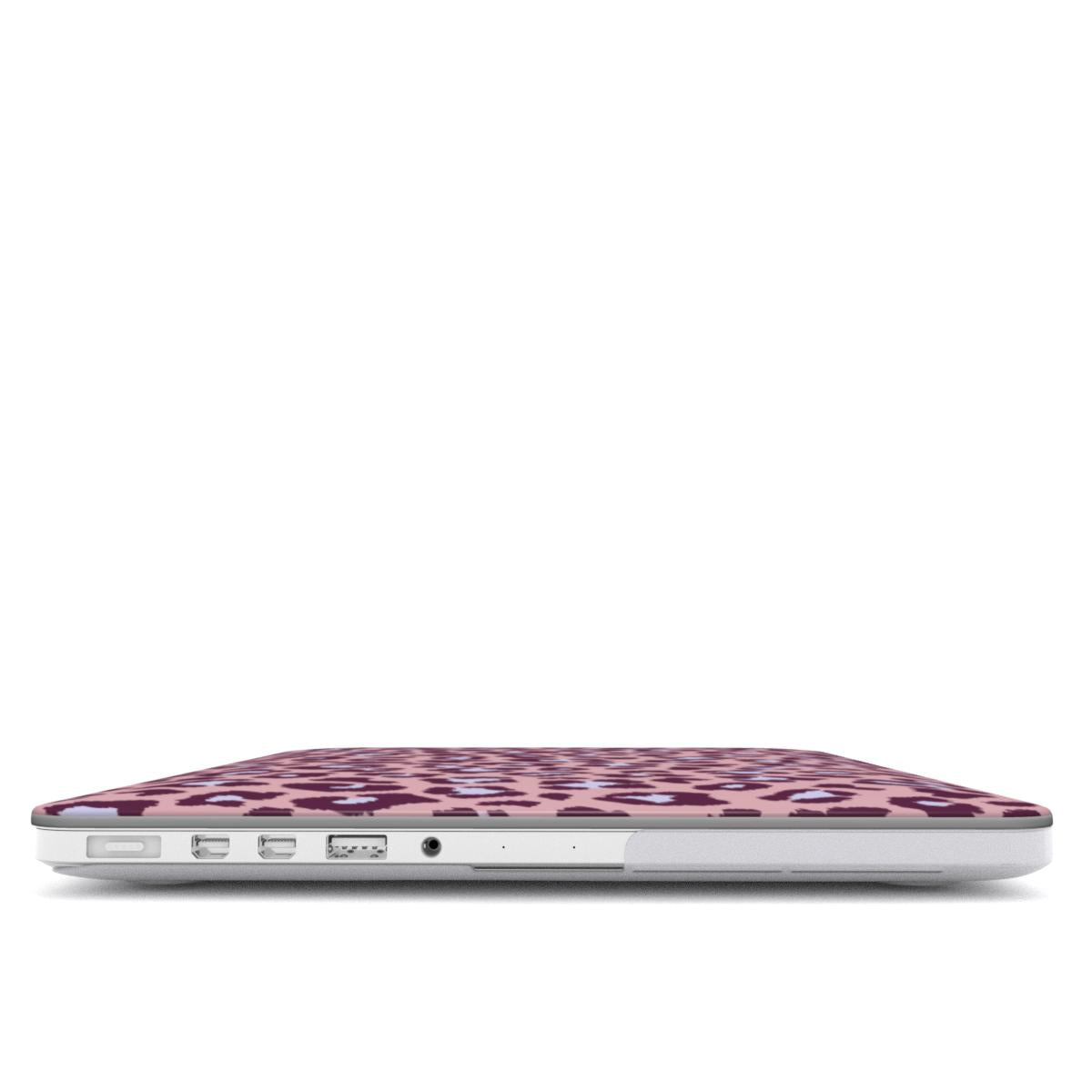 Leopard print purple MacBook Case