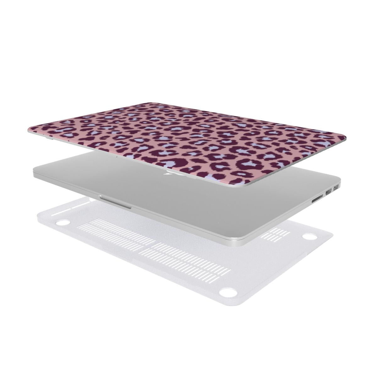 Leopard print purple MacBook Case