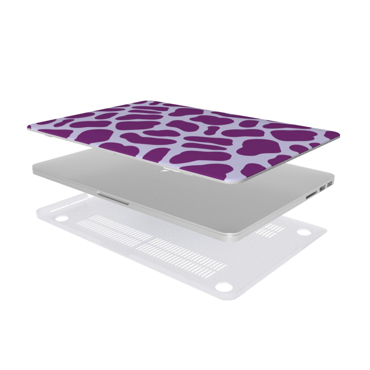 Purple giraffe MacBook Case