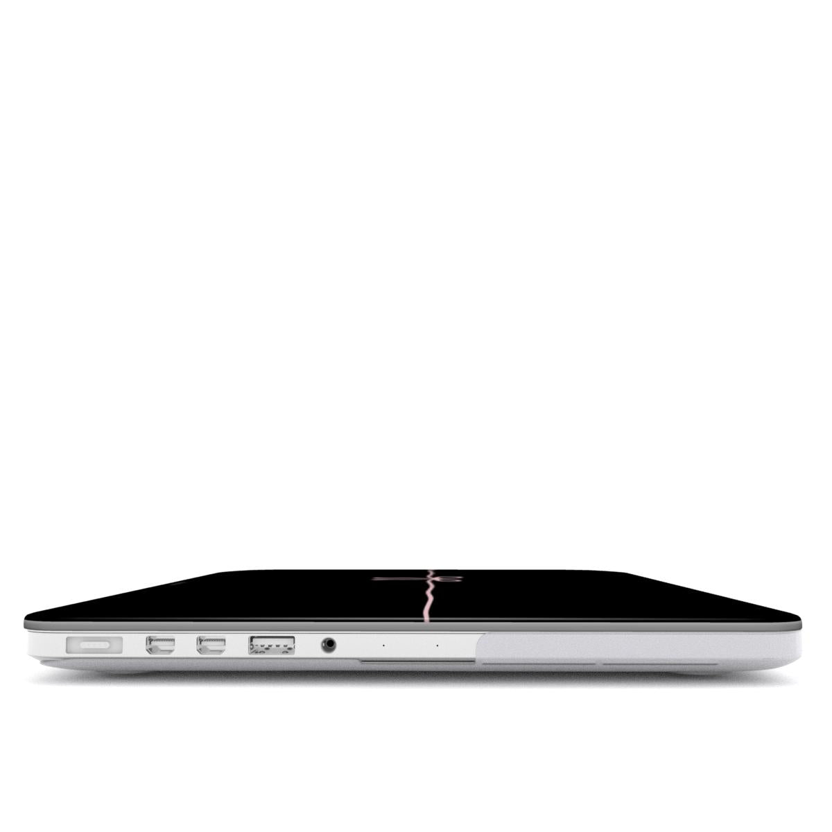 Simple ribbon black MacBook Case