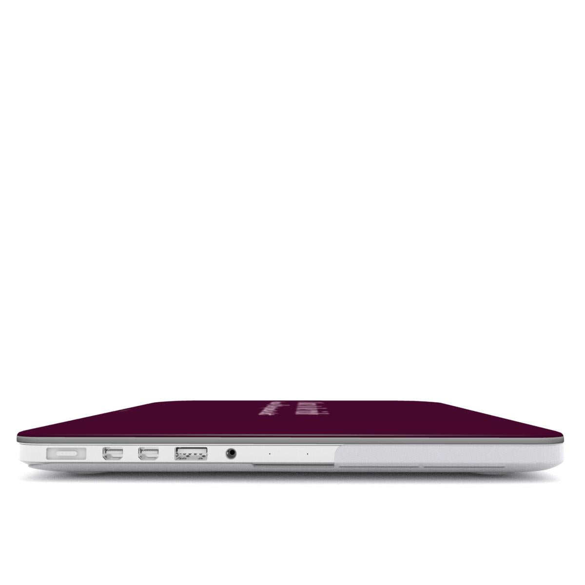 I have to be rich because I like expensive shit burgundy MacBook Case