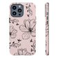 Realistic flowers pink - tough case