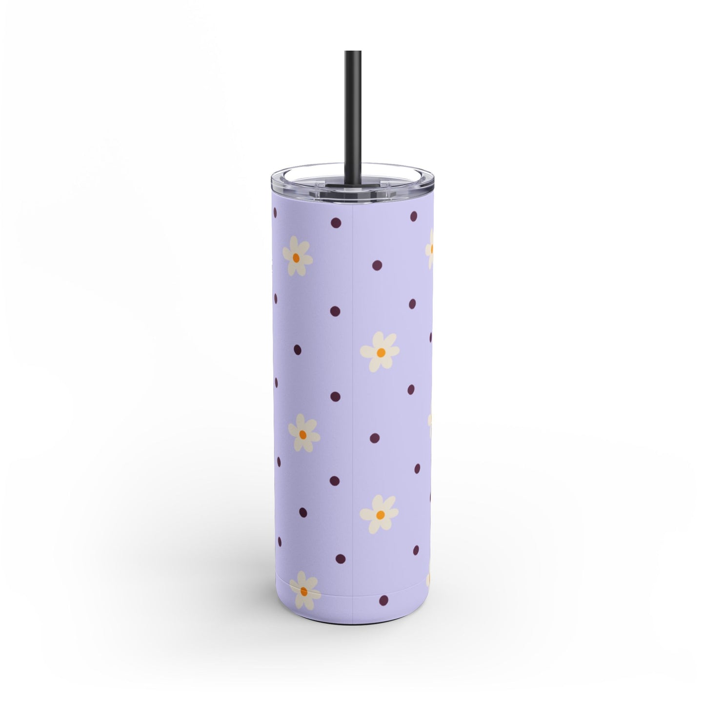 Flowers and dots purple Tumbler, 20oz