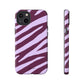 Zebra print purple - tough case