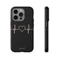 Heart line black - tough case