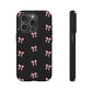 Crooked ribbon pattern black - tough case