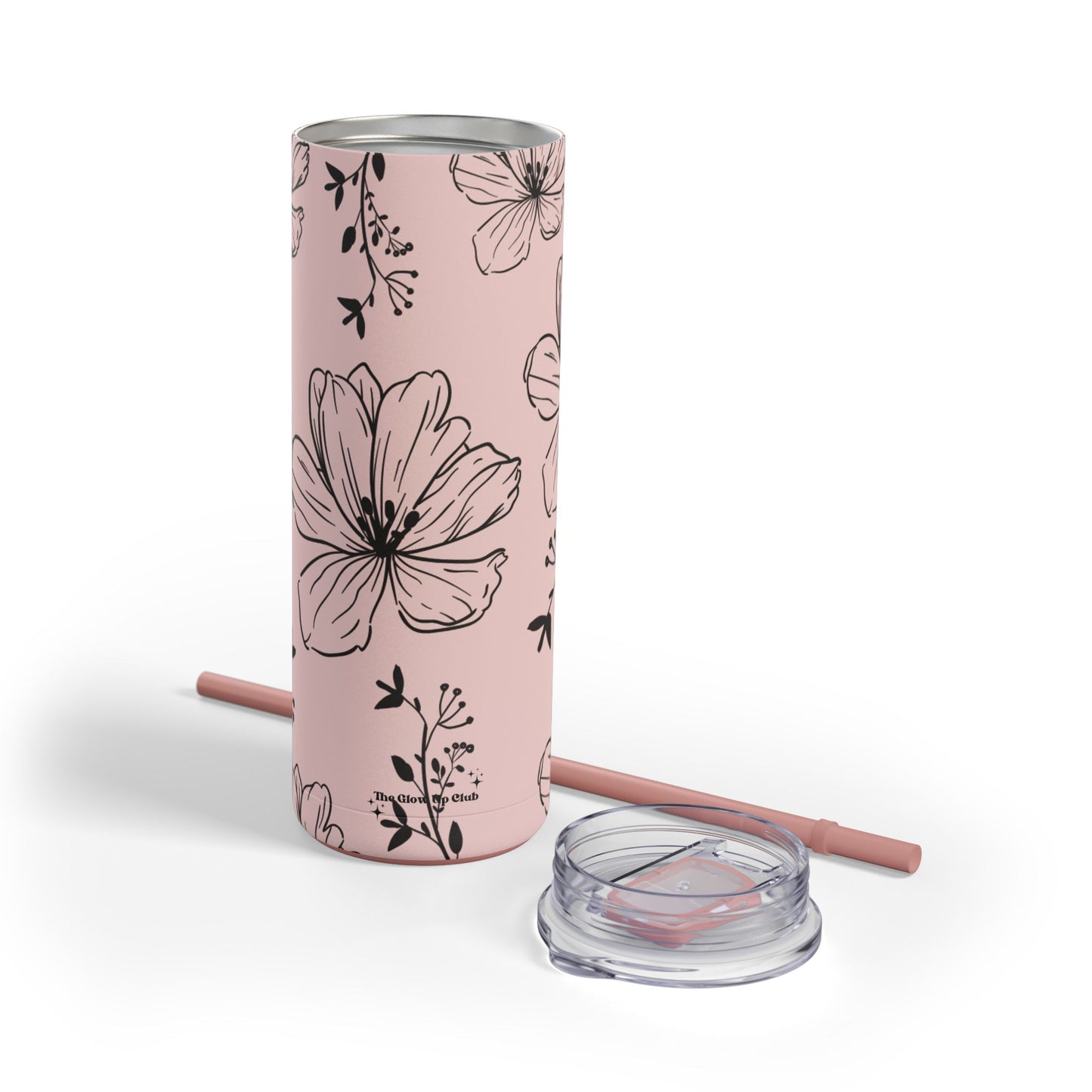 Realistic flowers pink Tumbler, 20oz