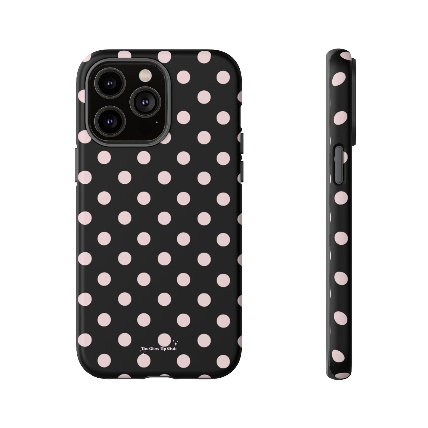 Black and pink dots - tough case