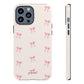 Crooked ribbon pattern cream - tough case