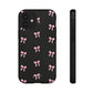 Crooked ribbon pattern black - tough case