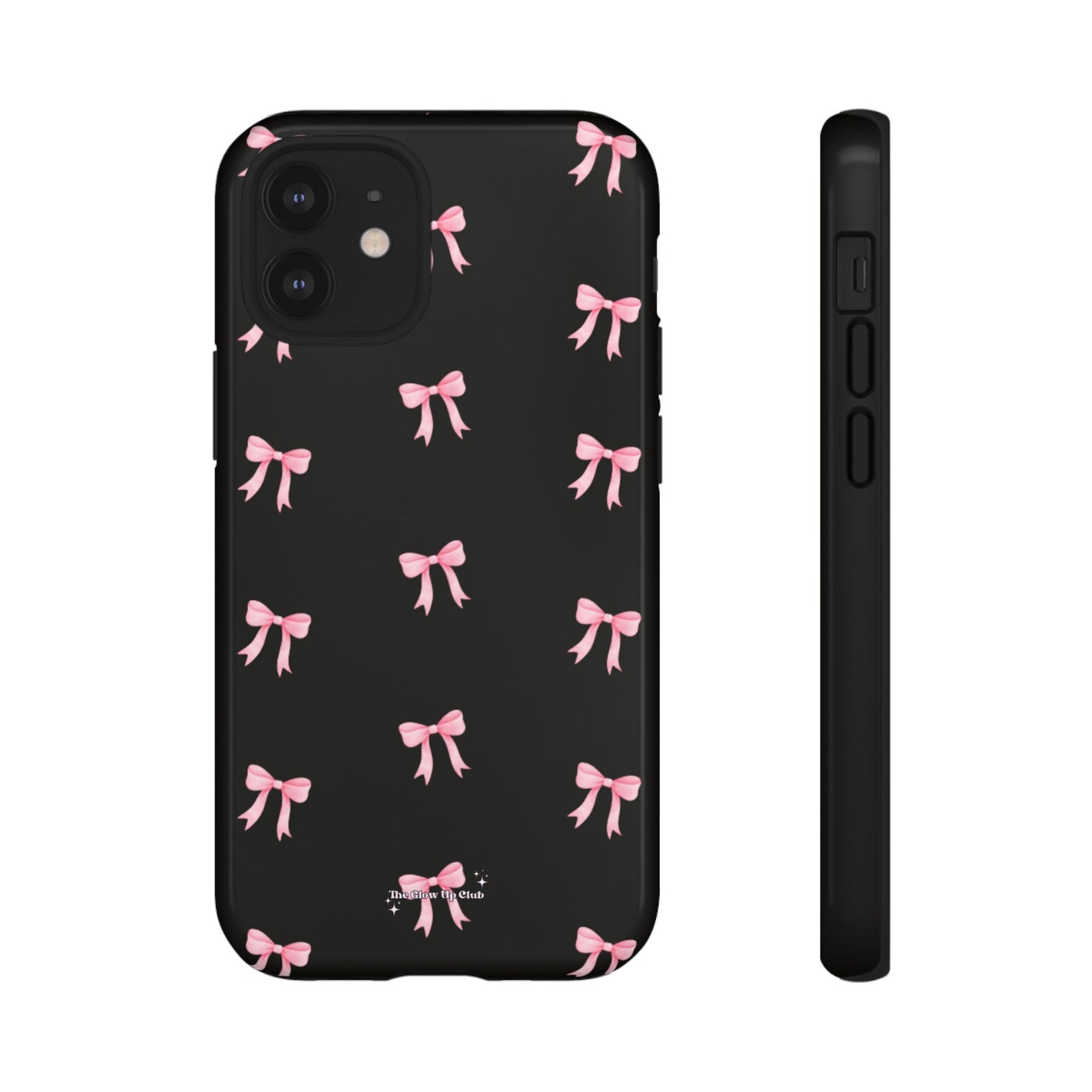 Crooked ribbon pattern black - tough case