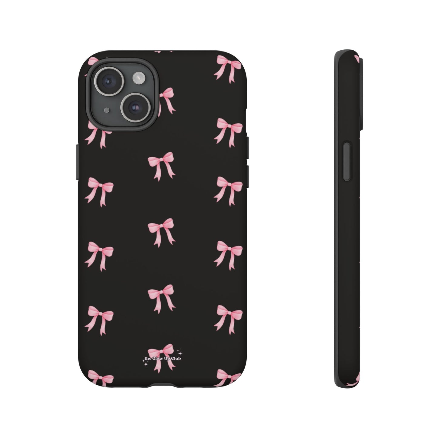 Crooked ribbon pattern black - tough case