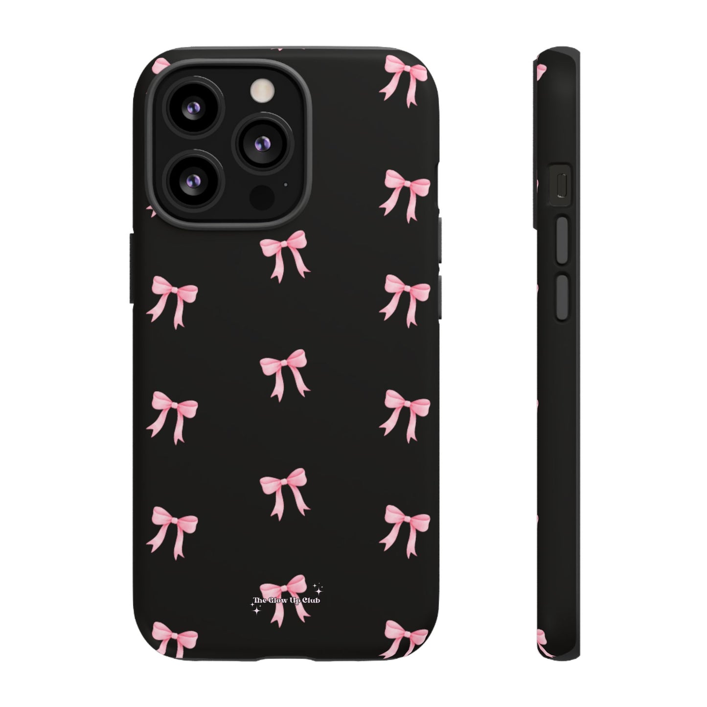 Crooked ribbon pattern black - tough case