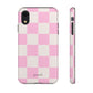 Pink white checkers - tough case