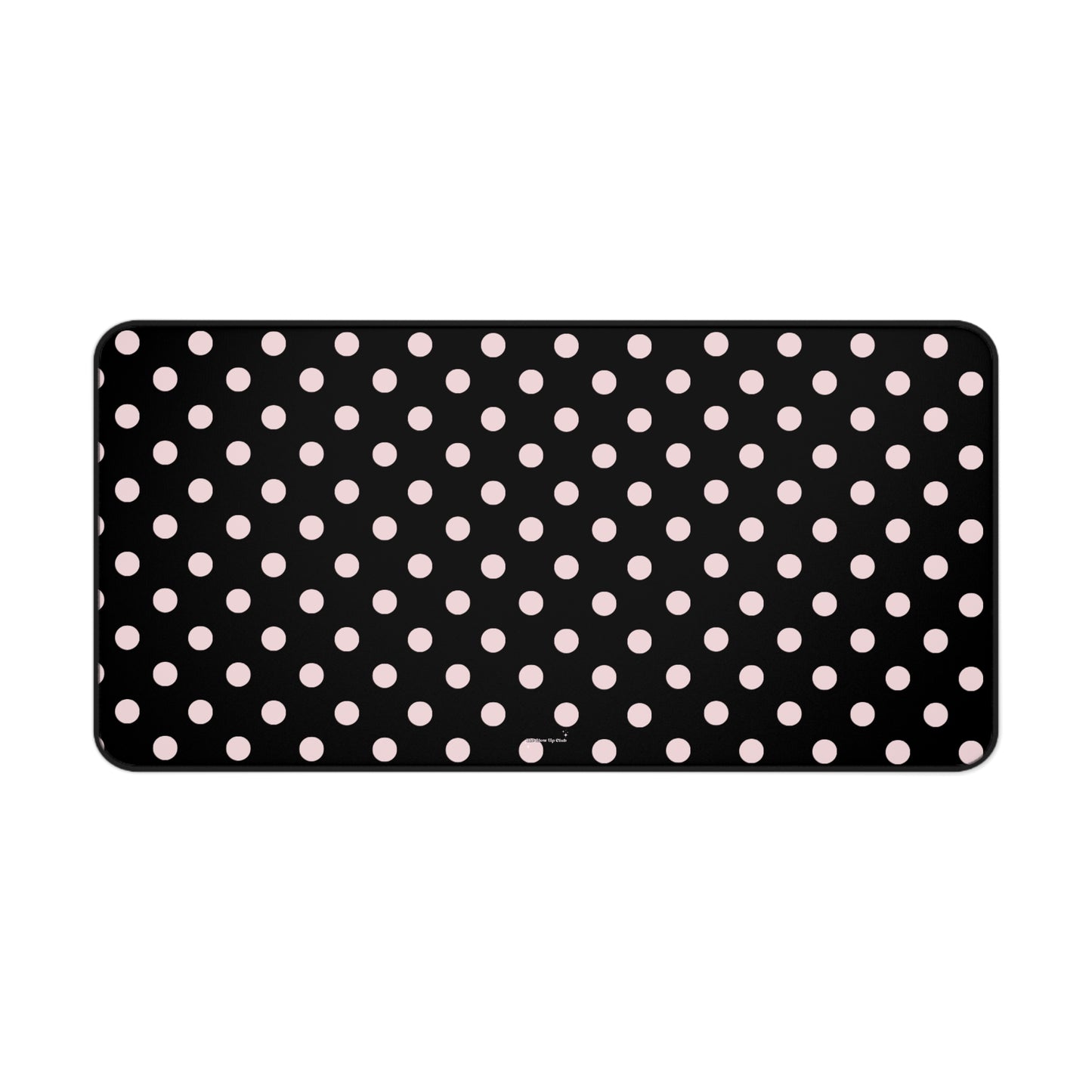 Dots black - Desk Mat