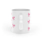 Ribbon pattern Heart-Shaped Mug