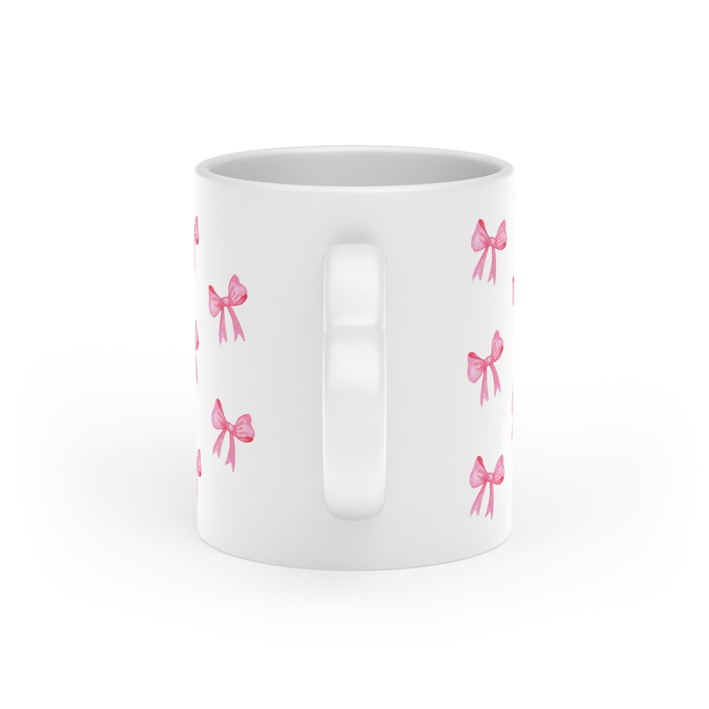 Ribbon pattern Heart-Shaped Mug