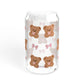 Teddies & ribbons - 16 oz Glass Sipper