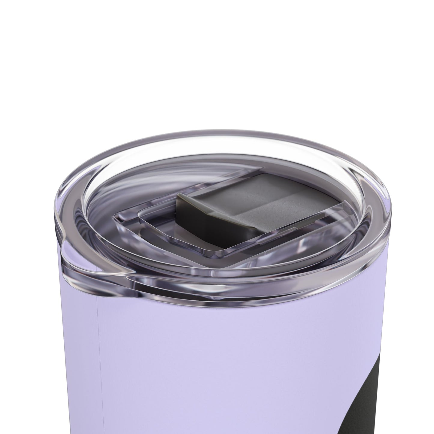 Big black flowers on purple background Tumbler, 20oz