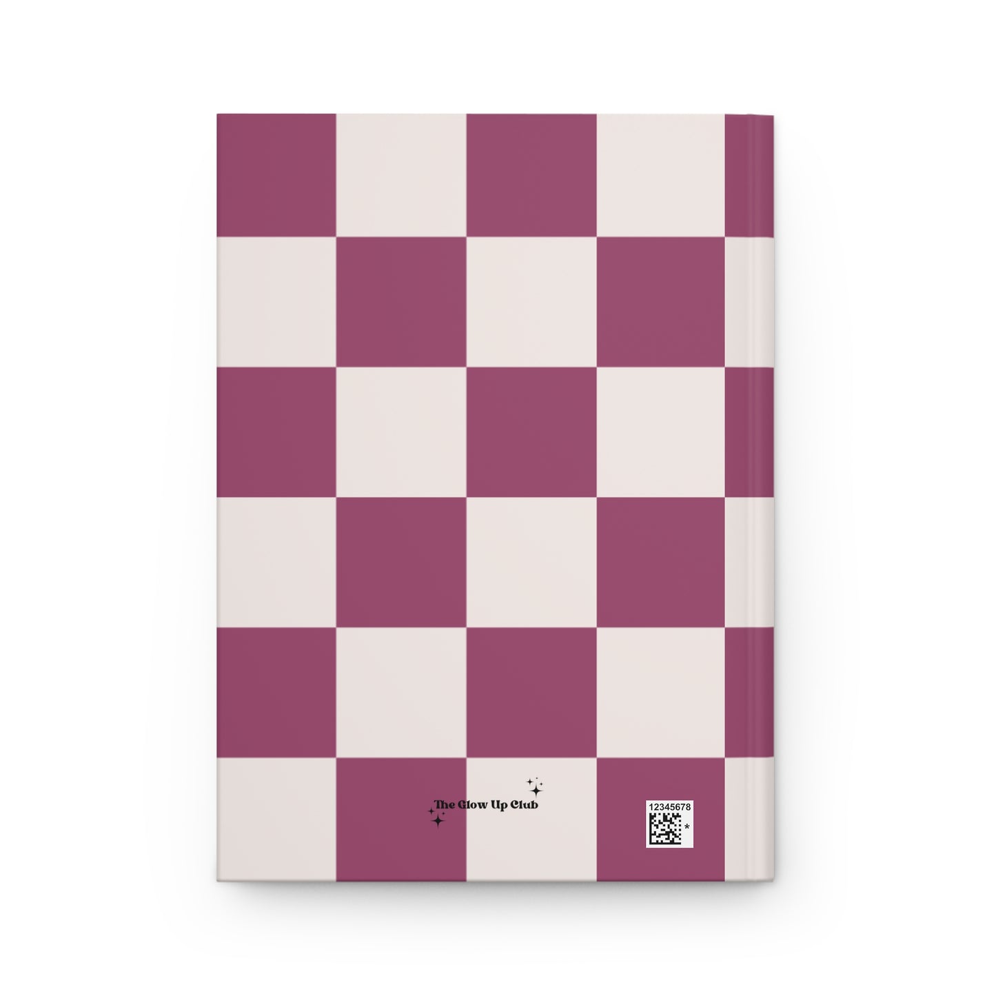 Burgundy checkers Journal