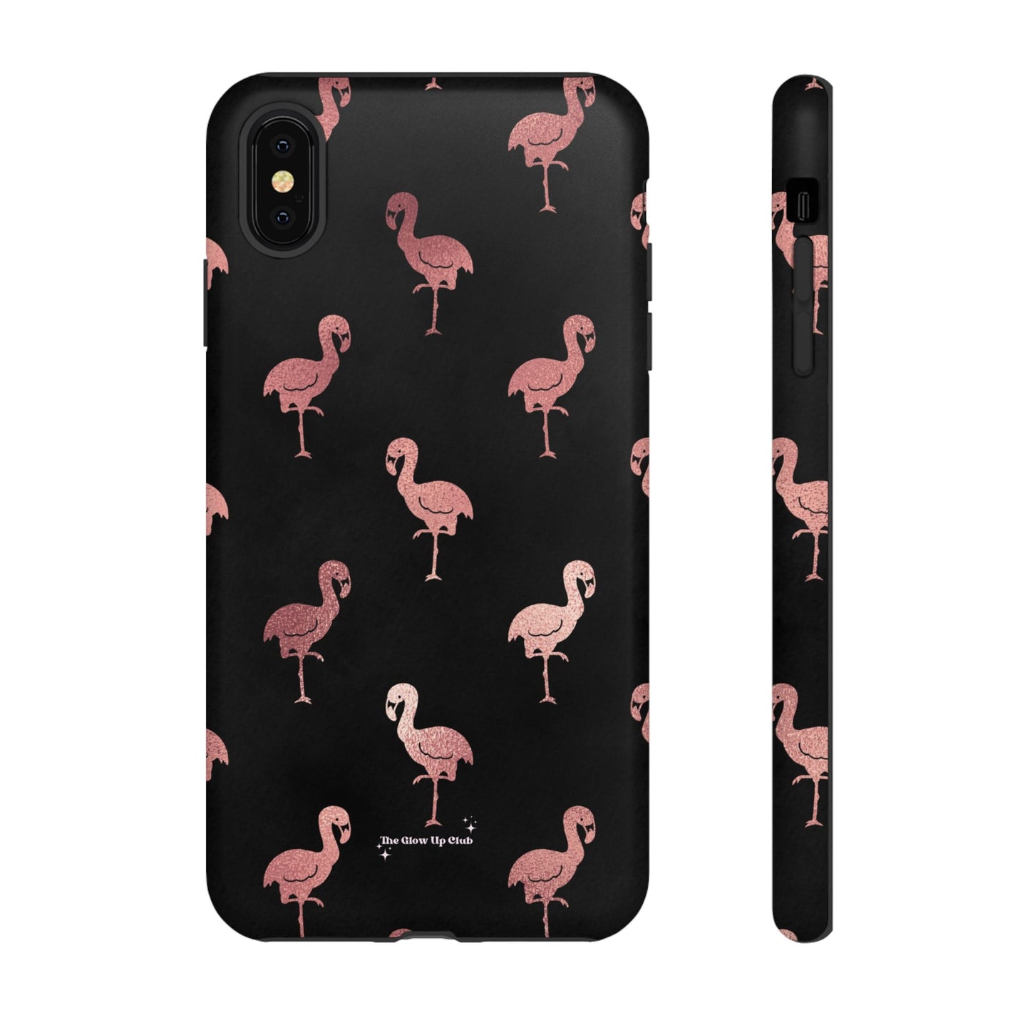 Rose gold flamingos - tough case