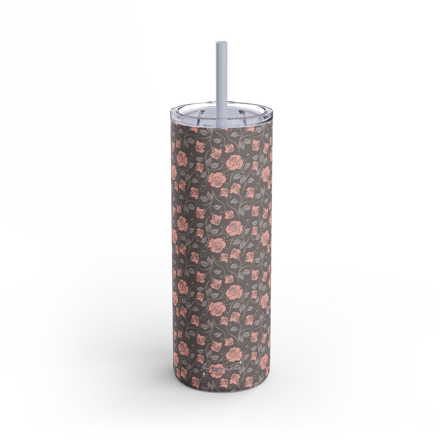 Small roses brown Tumbler, 20oz