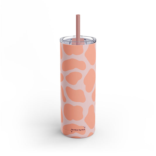 Orange and pink giraffe Tumbler, 20oz