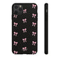 Crooked ribbon pattern black - tough case