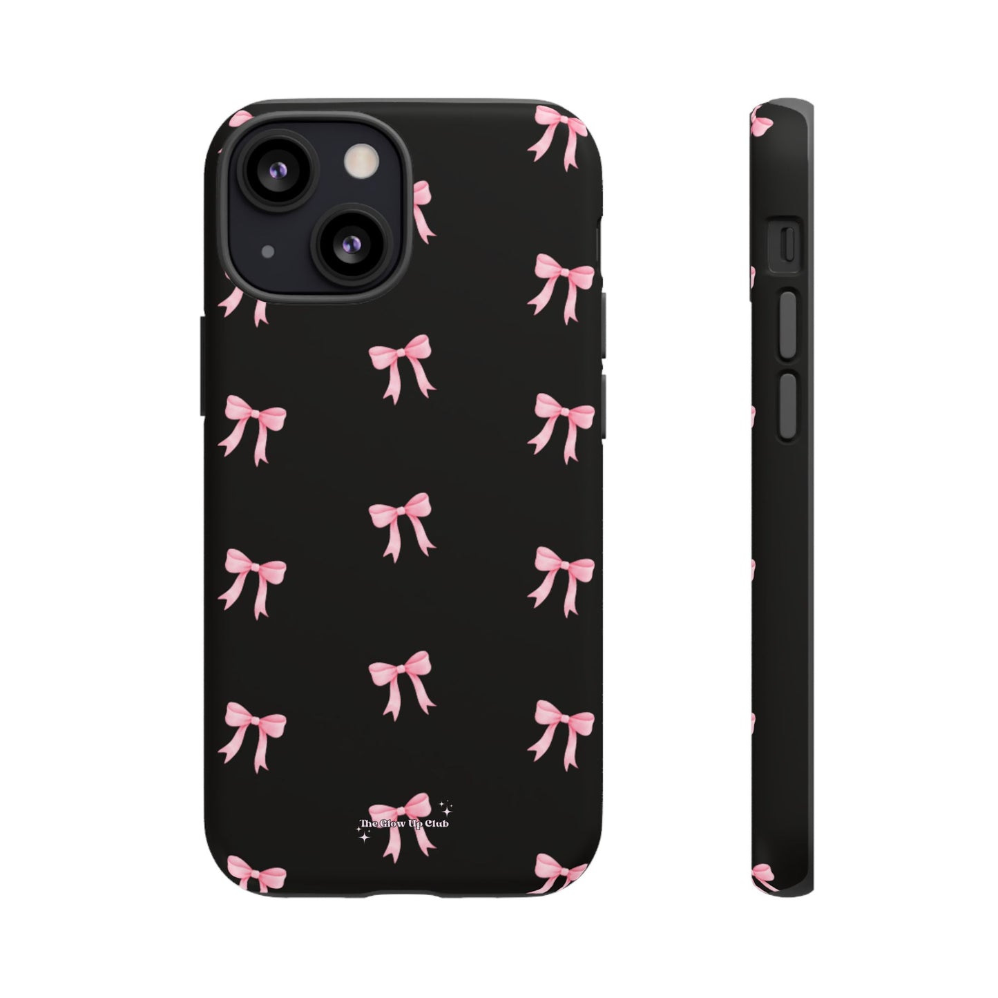 Crooked ribbon pattern black - tough case