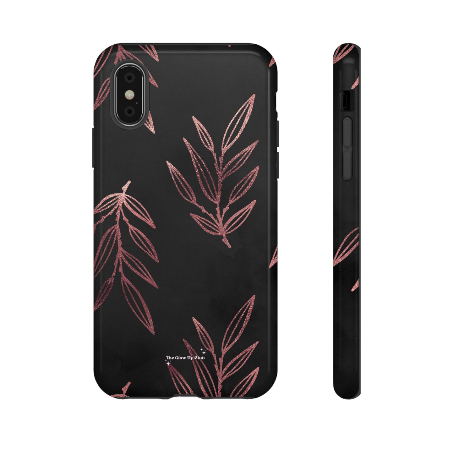 Rose gold leaves minimalistic - tough case