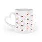 Cherries & ribbons Heart-Shaped Mug