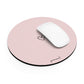 Minimalistic heart pink - Round Small Mouse Pad