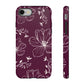 Realistic flowers burgundy - tough case