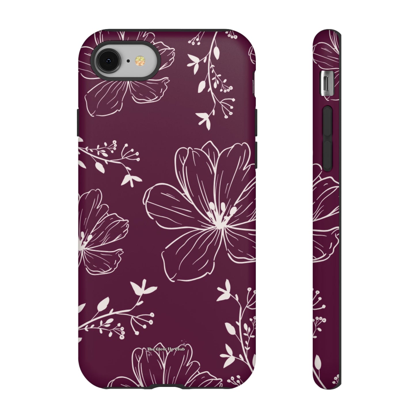 Realistic flowers burgundy - tough case