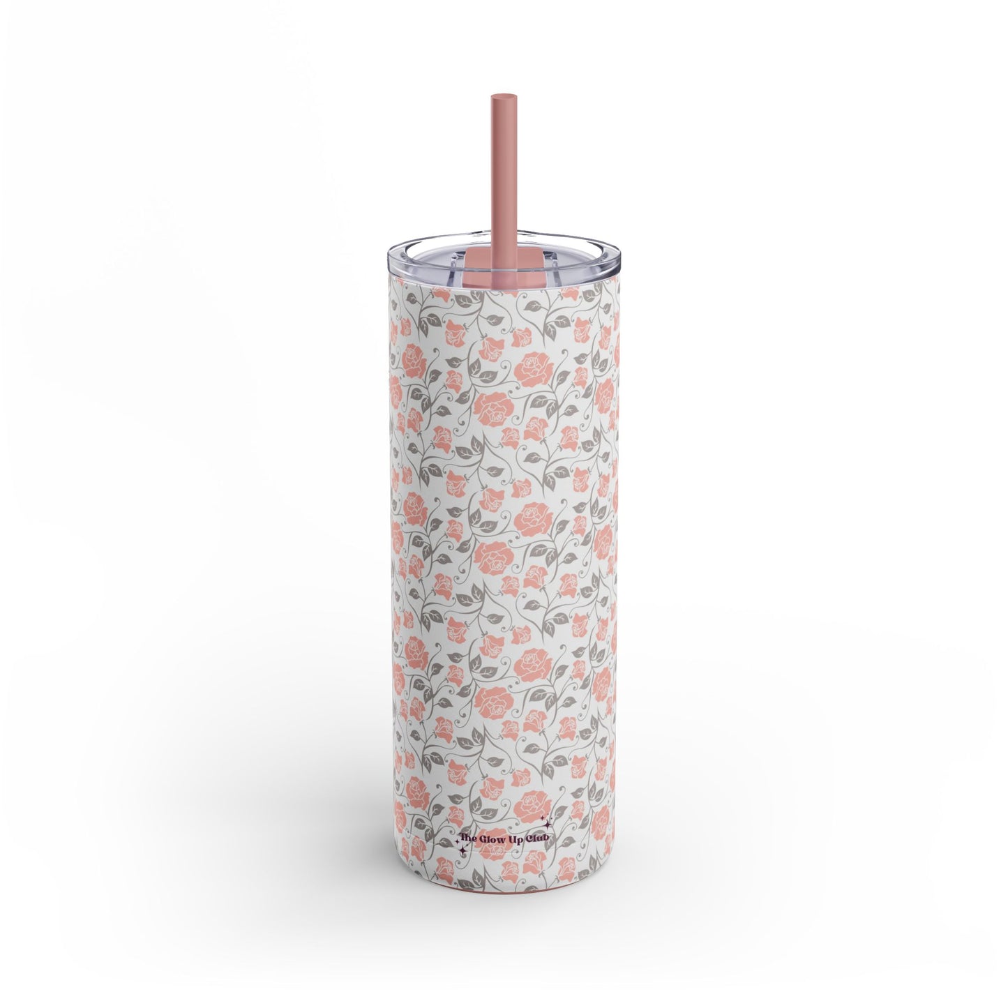 Small roses cream Tumbler, 20oz