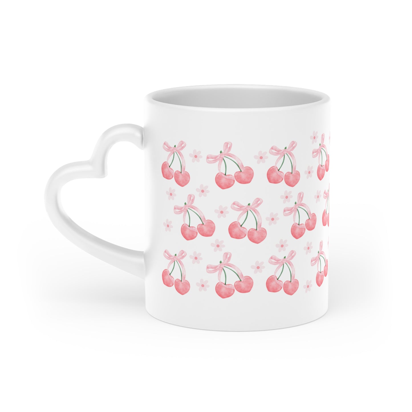 Cherry Heart-Shaped Mug