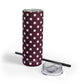 Burgundy dots Tumbler, 20oz