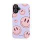 Smiley faces pink on purple - tough case