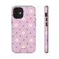 Flowers and dots pink - tough case