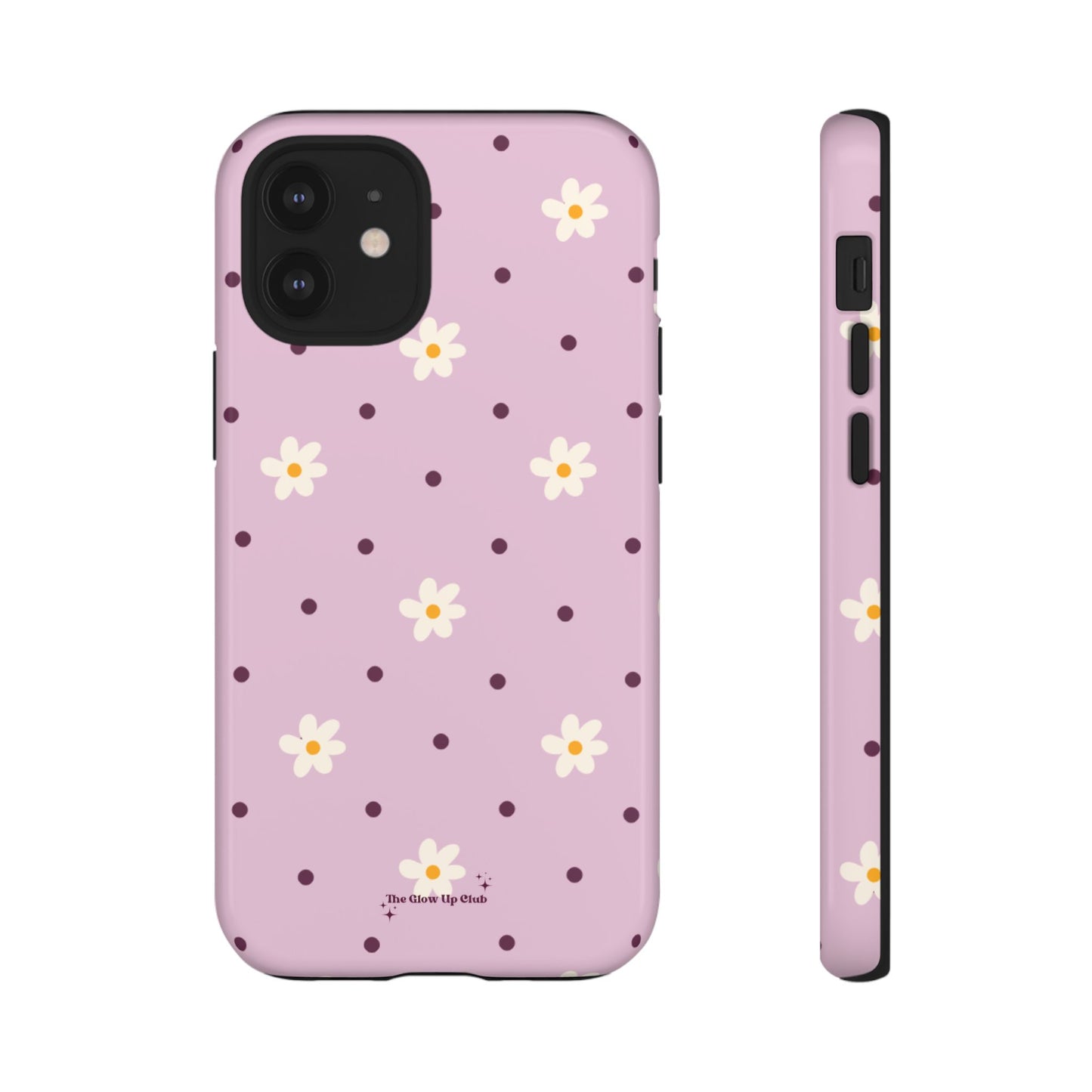 Flowers and dots pink - tough case