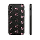 Crooked ribbon pattern black - tough case