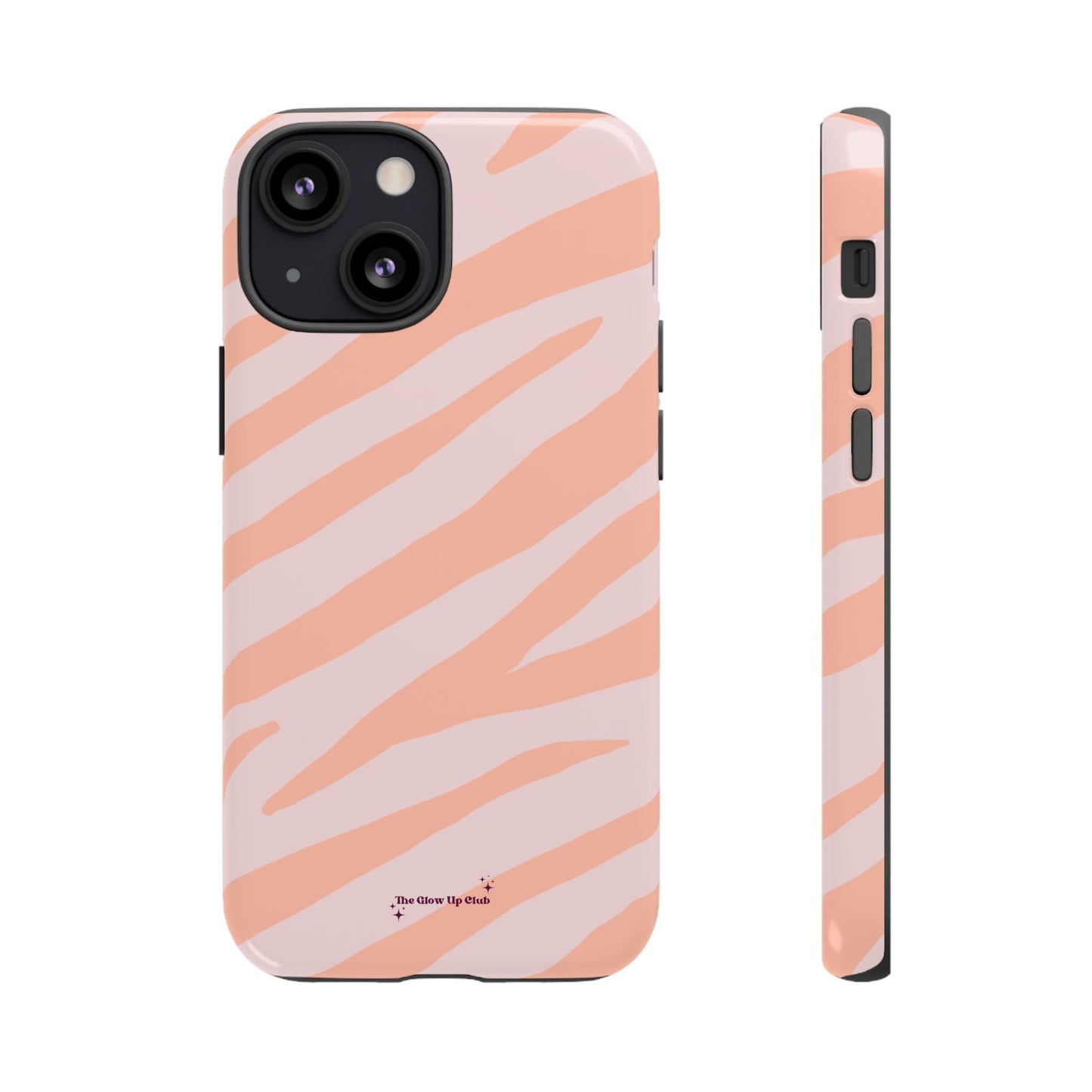 Zebra print orange - tough case