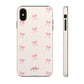 Crooked ribbon pattern cream - tough case