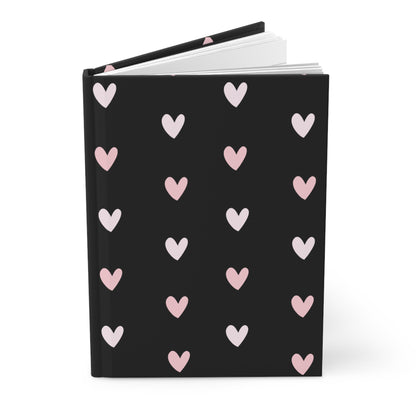 Black heart pattern Journal