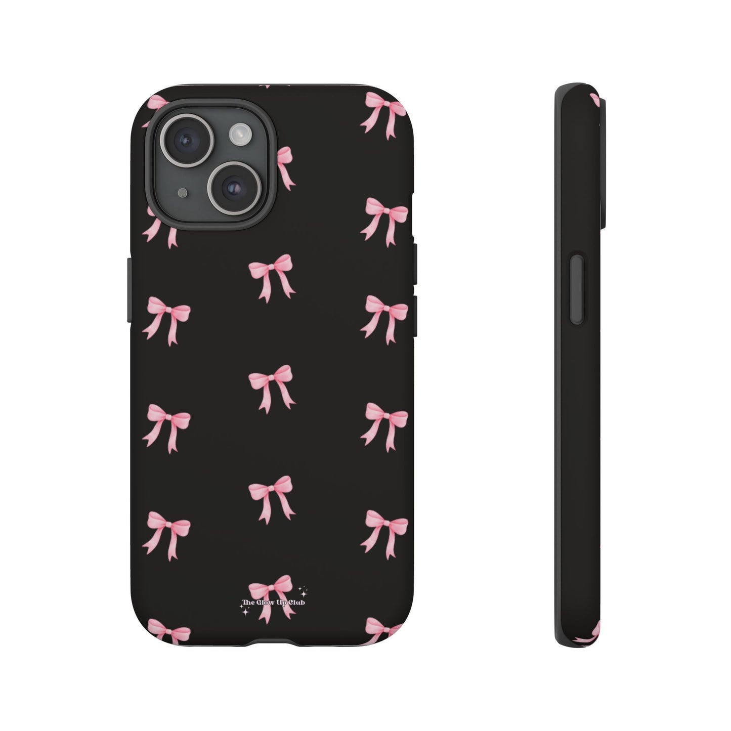 Crooked ribbon pattern black - tough case