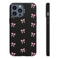 Crooked ribbon pattern black - tough case