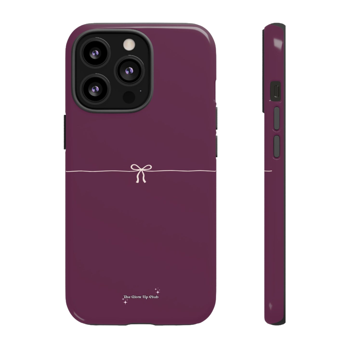 Simple ribbon burgundy - tough case