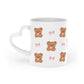 Teddies & ribbons Heart-Shaped Mug