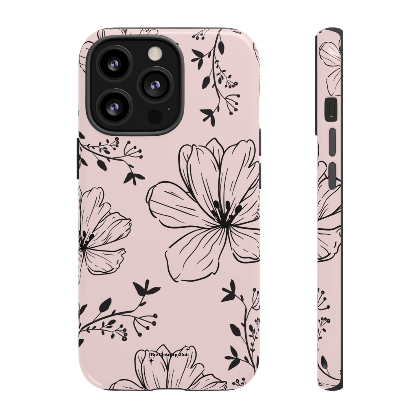 Realistic flowers pink - tough case